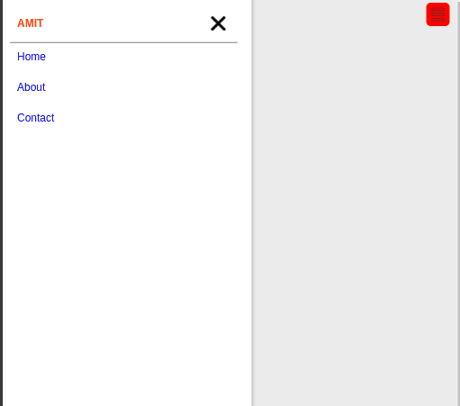 Sidebar Menu