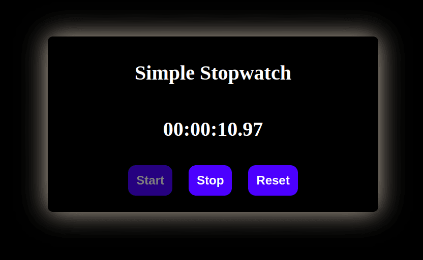 Simple Stopwatch