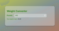 Weight Converter